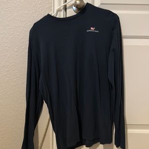 Navy Vineyard Vines Long Sleeve T-Shirt